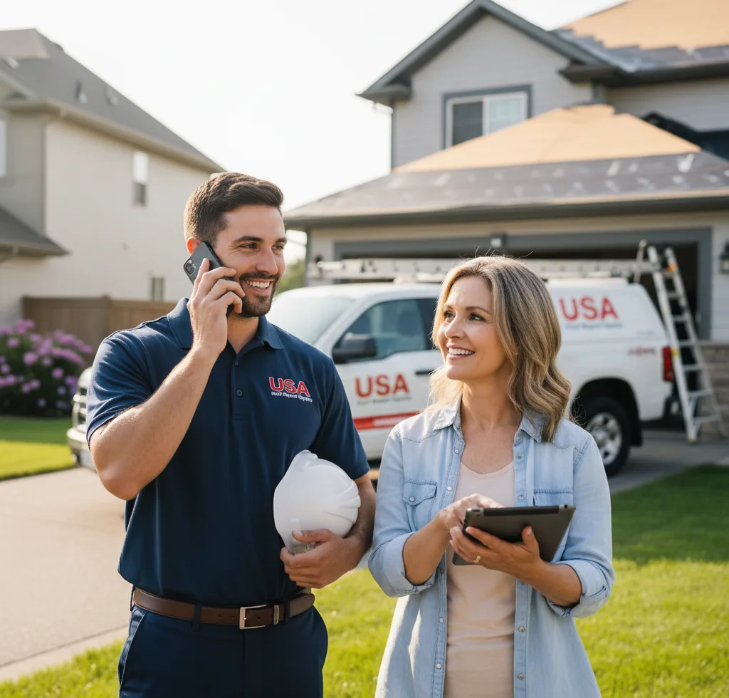 USA Roof Repair Experts customer support in Burnet